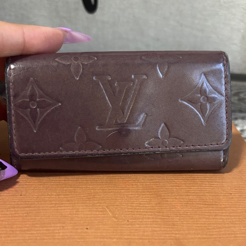 Louis Vuitton Embossed Brown Key Holder